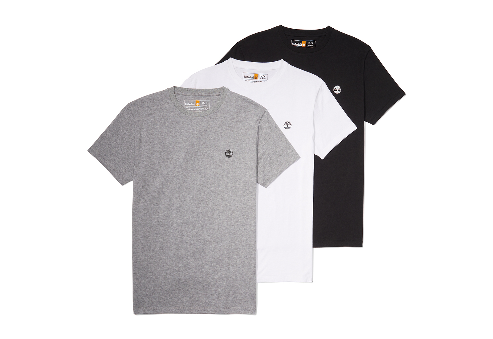 Timberland Îmbrăcăminte 3xPack Basic Jersey Crew Tee Negru Alb Gri