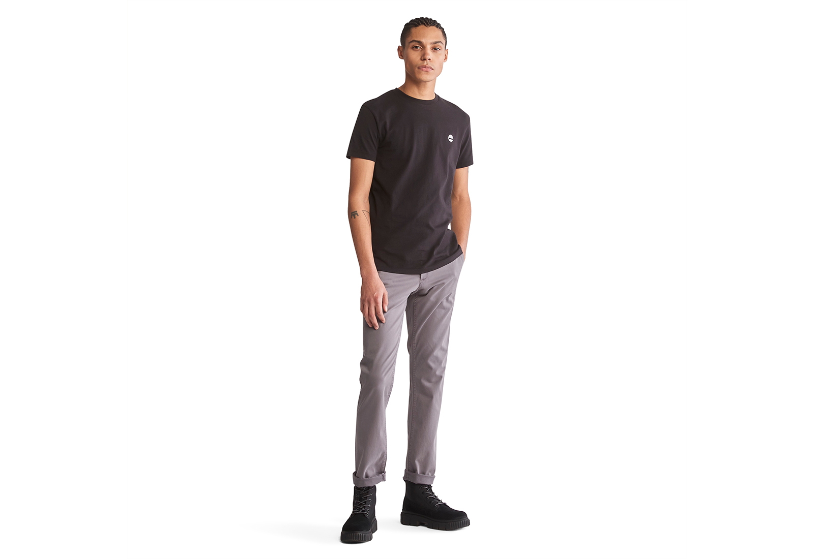 Timberland Îmbrăcăminte 3xPack Basic Jersey Crew Tee Negru Alb Gri