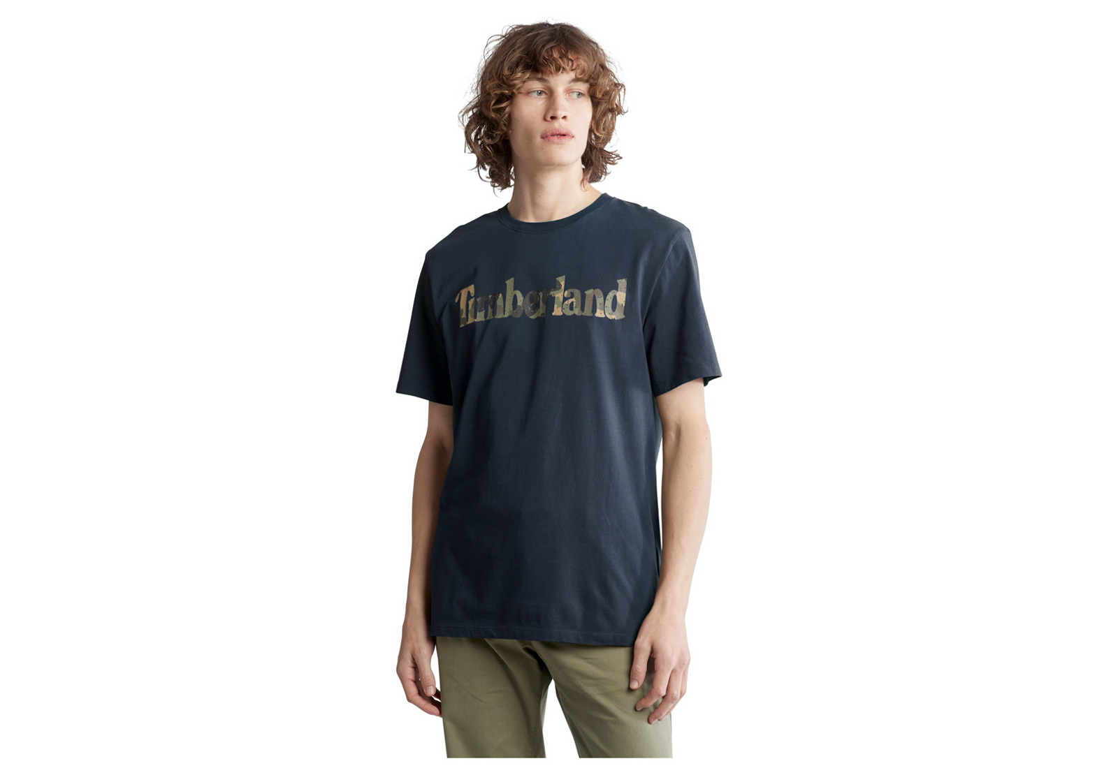 Timberland Îmbrăcăminte Ss Lin Logo Camo Tee